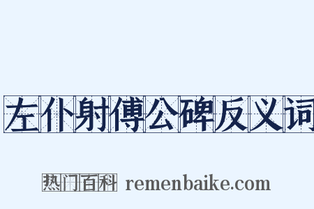 左仆射傅公碑反义词是什么意思的图片